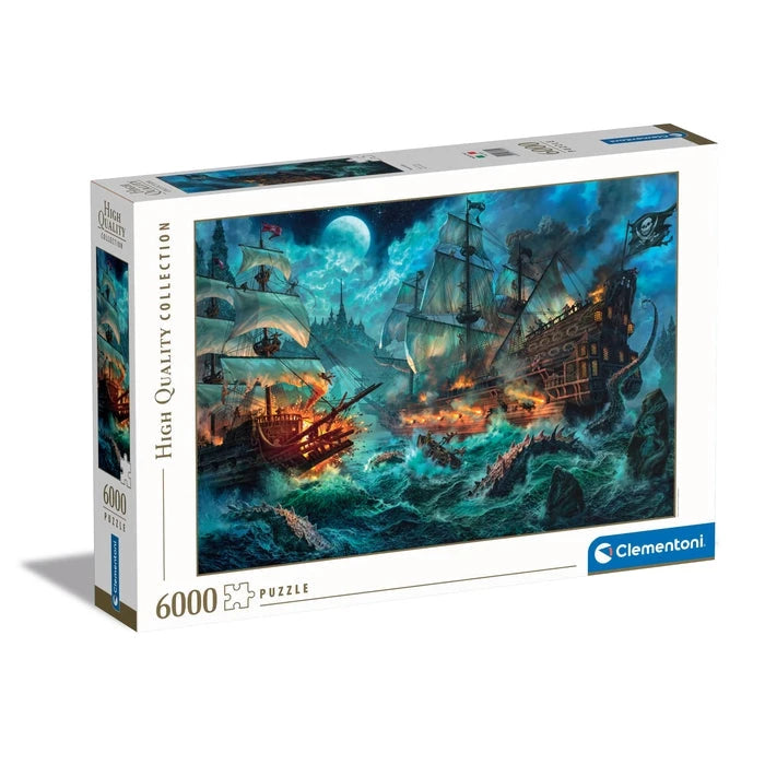 Caja de Puzzle 6000 Clementoni Pirates Battle (36530)