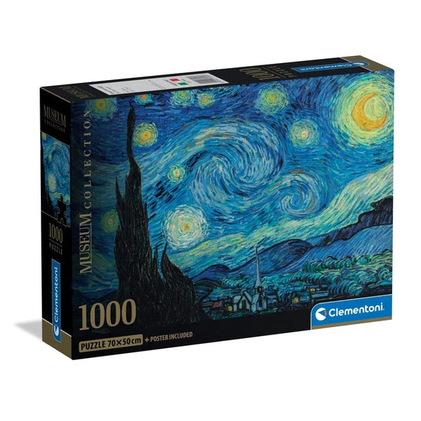 Caja de Puzzle 1000 Clementoni La Noche Estrellada (Van Gogh) (37065)