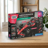 Clementoni Mechanics Ultimate Racer 20 en 1 (55686) sobre una mesa de madera
