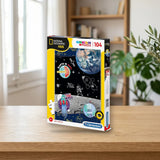 Clementoni Puzzle 104 National Geographic Kids Space Explorer (27142) sobre una mesa de madera