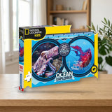 Clementoni Puzzle 180 National Geographic Kids Ocean Expedition (29205) sobre una mesa de madera