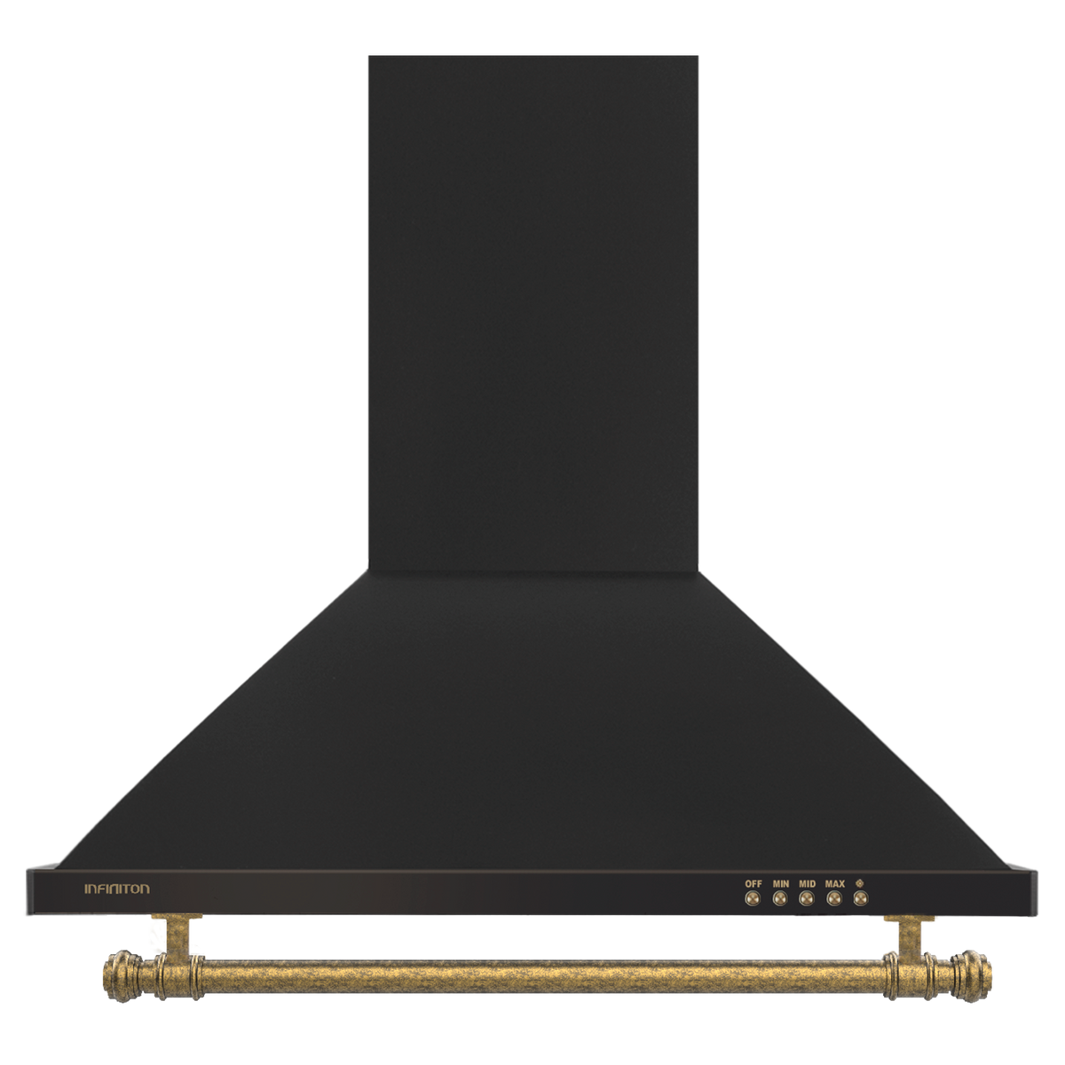 Campana extractora Infiniton CMPP-RU61 60 cm Negro Rústico - vista frontal