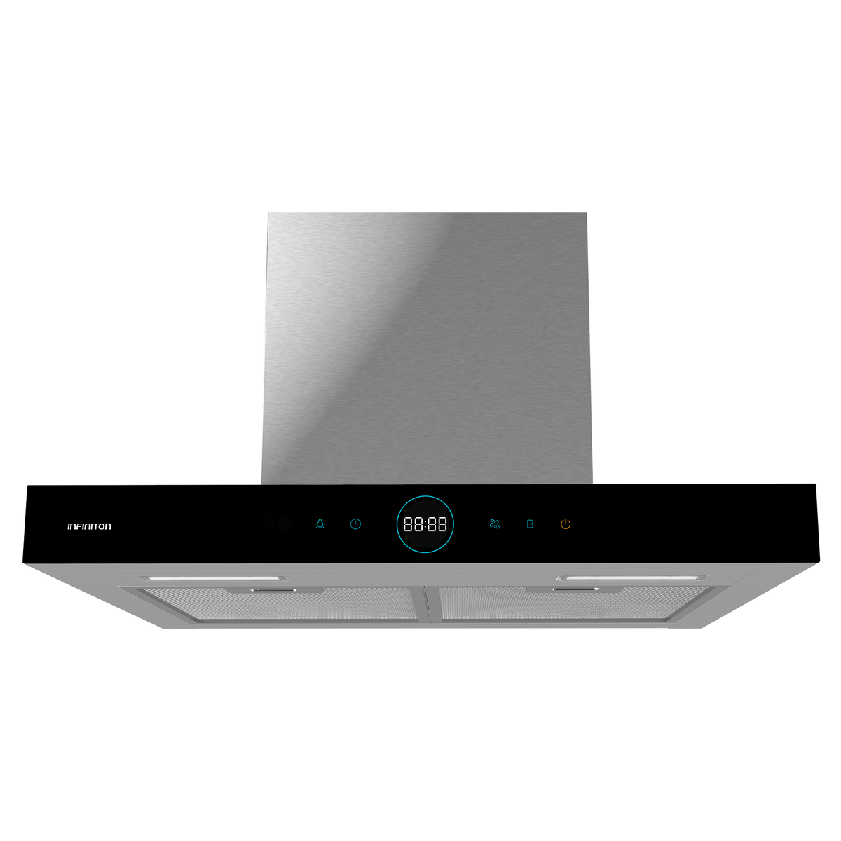 Campana extractora Infiniton CMPT-CLR60S 60 cm Inox - vista frontal
