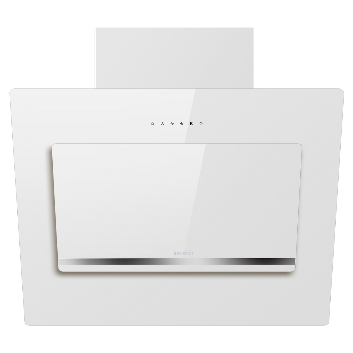 Campana extractora Infiniton CMPTRAL-81W 80 cm Cristal blanco - vista frontal
