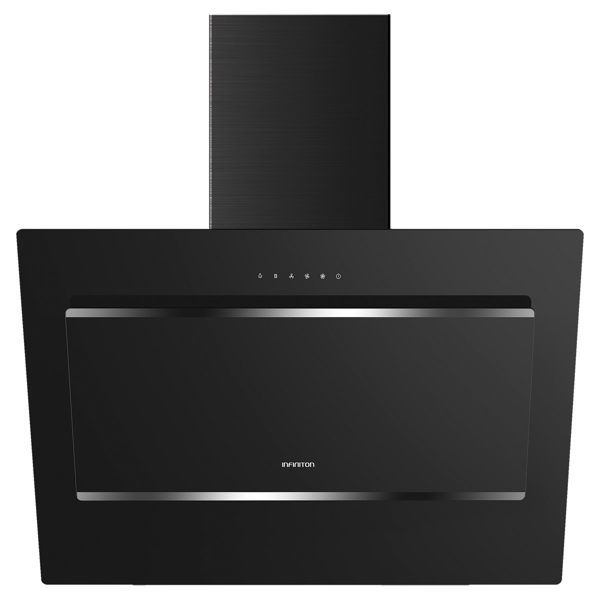 Campana extractora Infiniton CMPTRAL-BT90U 89,6 cm Cristal negro - vista frontal