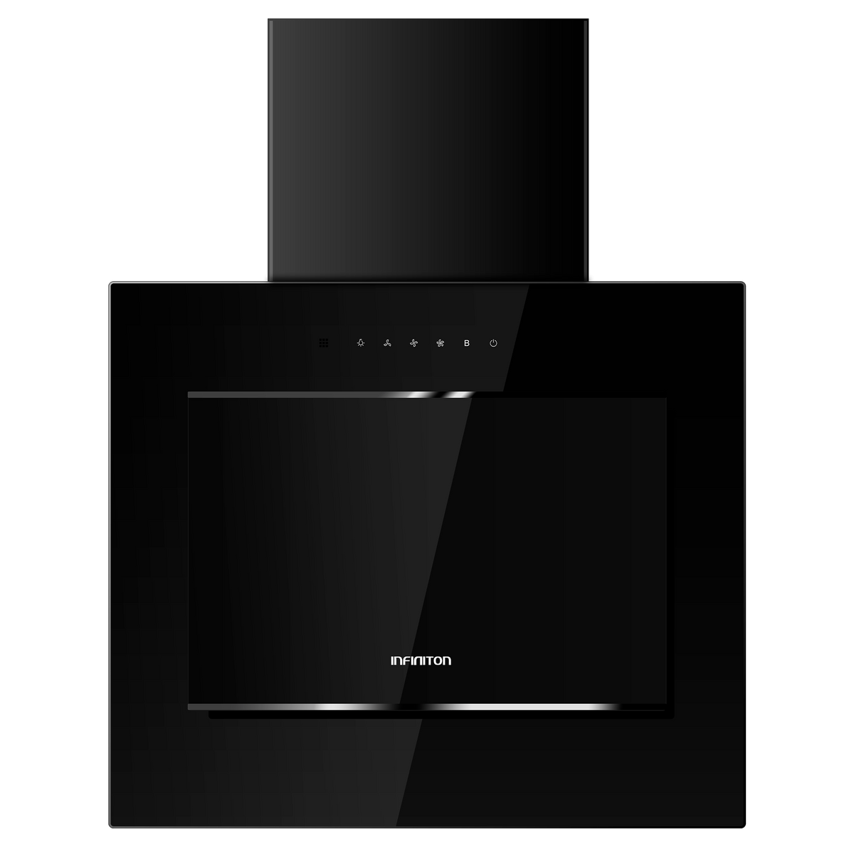 Campana extractora Infiniton CMPTRAL-NG61U 60 cm Cristal negro - vista frontal