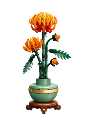 flor construida con piezas LEGO Botanical 10368
