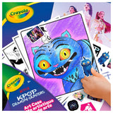 Páginas para colorear, pegatinas y pósters del Maletín del Artista K-Pop Demon Hunters de Crayola