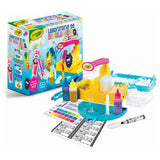 Caja y contenido del Laboratorio de Rotuladores Olorosos Neón de Crayola 25-5965