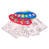 Unidad del pincel mágico luminoso Paw Patrol con los 6 tampones de tinta Color Wonder y las hojas para pintar