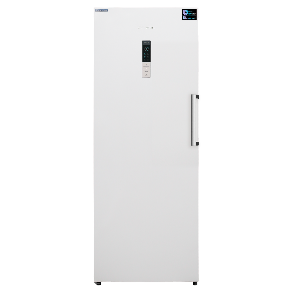 Congelador Vertical Infiniton CV-873WH - vista frontal