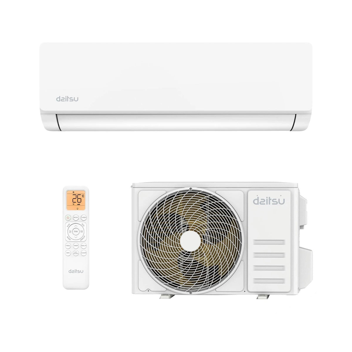 Aire acondicionado Daitsu Artic DS-9KZ split 1x1 de pared, color blanco, con mando y conectividad WiFi