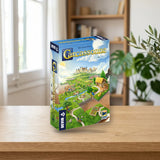 Carcassonne - Juego de Mesa Clásico Devir sobre una mesa de madera