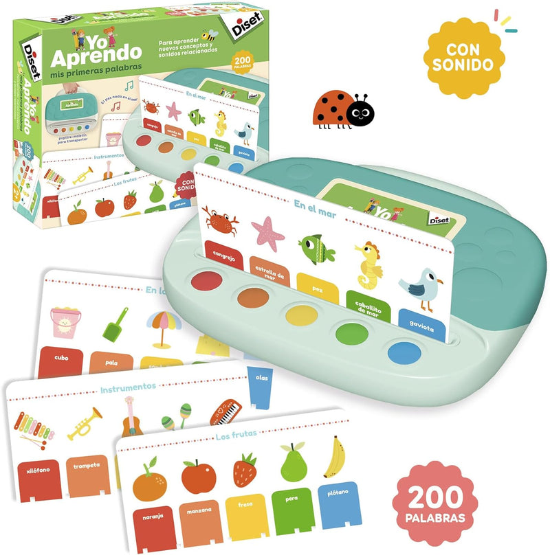 Contenido del juego Diset Yo Aprendo con fichas y pupitre