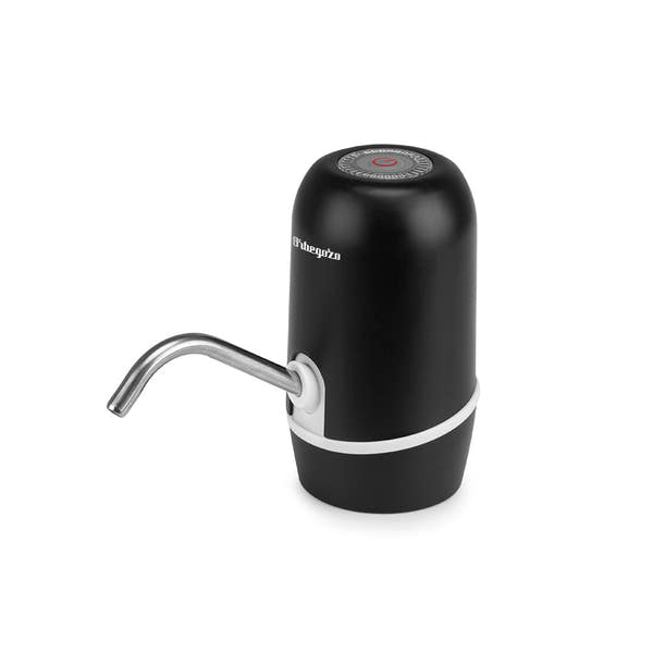 Orbegozo DA2000 dispensador de agua eléctrico con batería recargable USB sobre garrafa