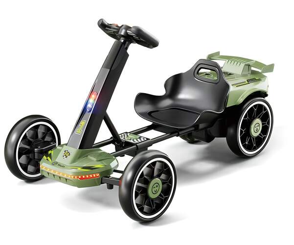 E-Kart Eléctrico Youin SC1005 para Niños 3-8 Años Negro y Verde