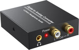 eSynic Óptico a RCA 192KHz DAC Convertidor Digital a Analógico Audio (ESYNIC)