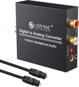 eSynic Óptico a RCA 192KHz DAC Convertidor Digital a Analógico Audio (ESYNIC) (vista 2)