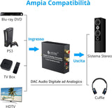 eSynic Óptico a RCA 192KHz DAC Convertidor Digital a Analógico Audio (ESYNIC) (vista 4)