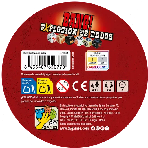 BANG! Explosión de dados ASMODEE-EEDVBD04
