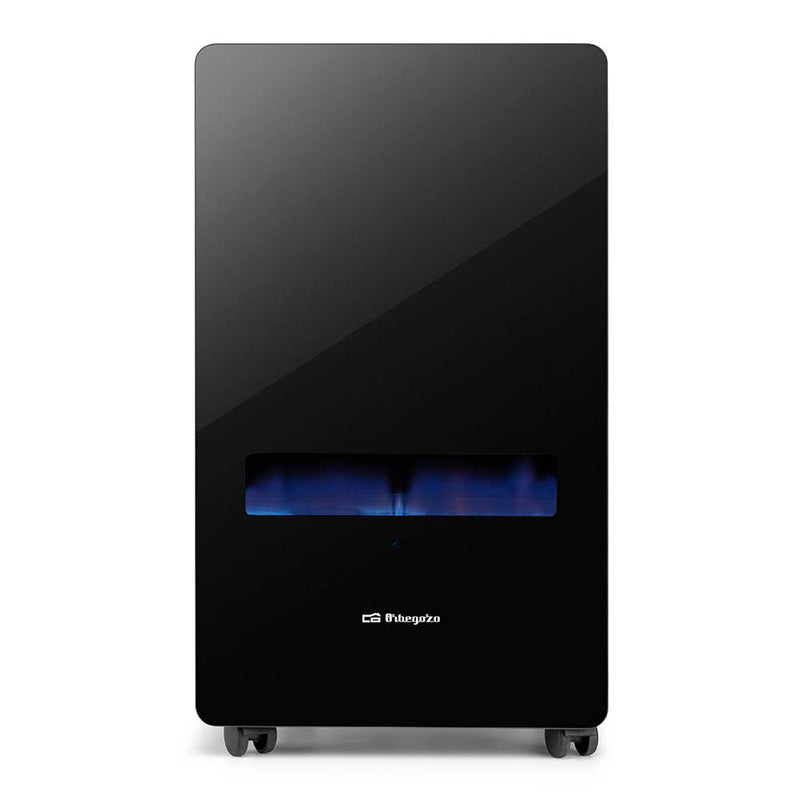 Orbegozo HBF 100 Estufa Gas Llama Azul Negra 3800W Cristal Templado - foto 3