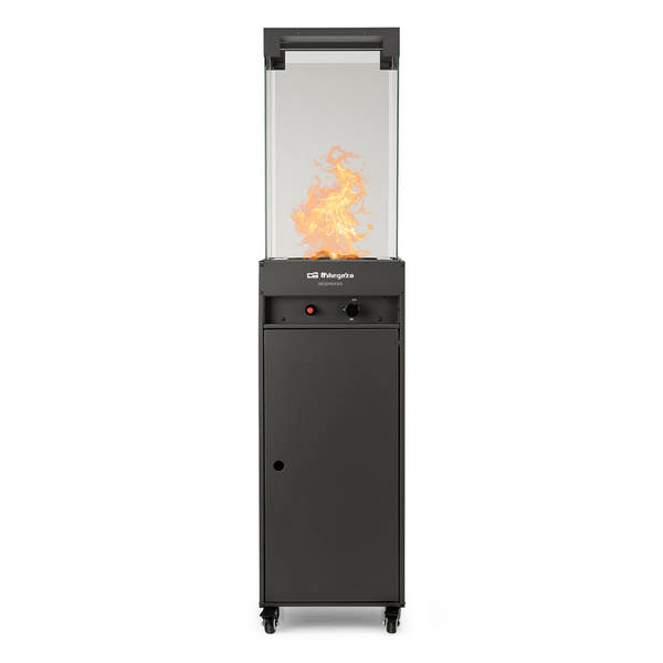 Orbegozo PHE 95 Estufa Terraza Gas 8000W Piramidal Negra 4 Cristales - foto 1