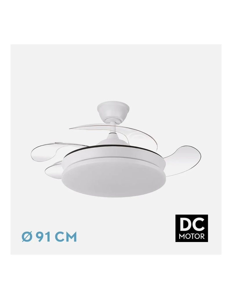 ED Ventilador de techo retráctil 91 cm