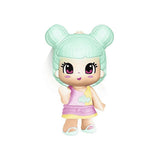 Pinypon Colores Mágicos Shine de Famosa, figura con el pelo verde menta y vestido rosa