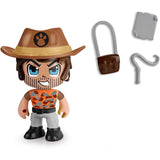 Pinypon Action pack de 2 figuras de Famosa, modelo policía y aventurero con esposas, radio y accesorios