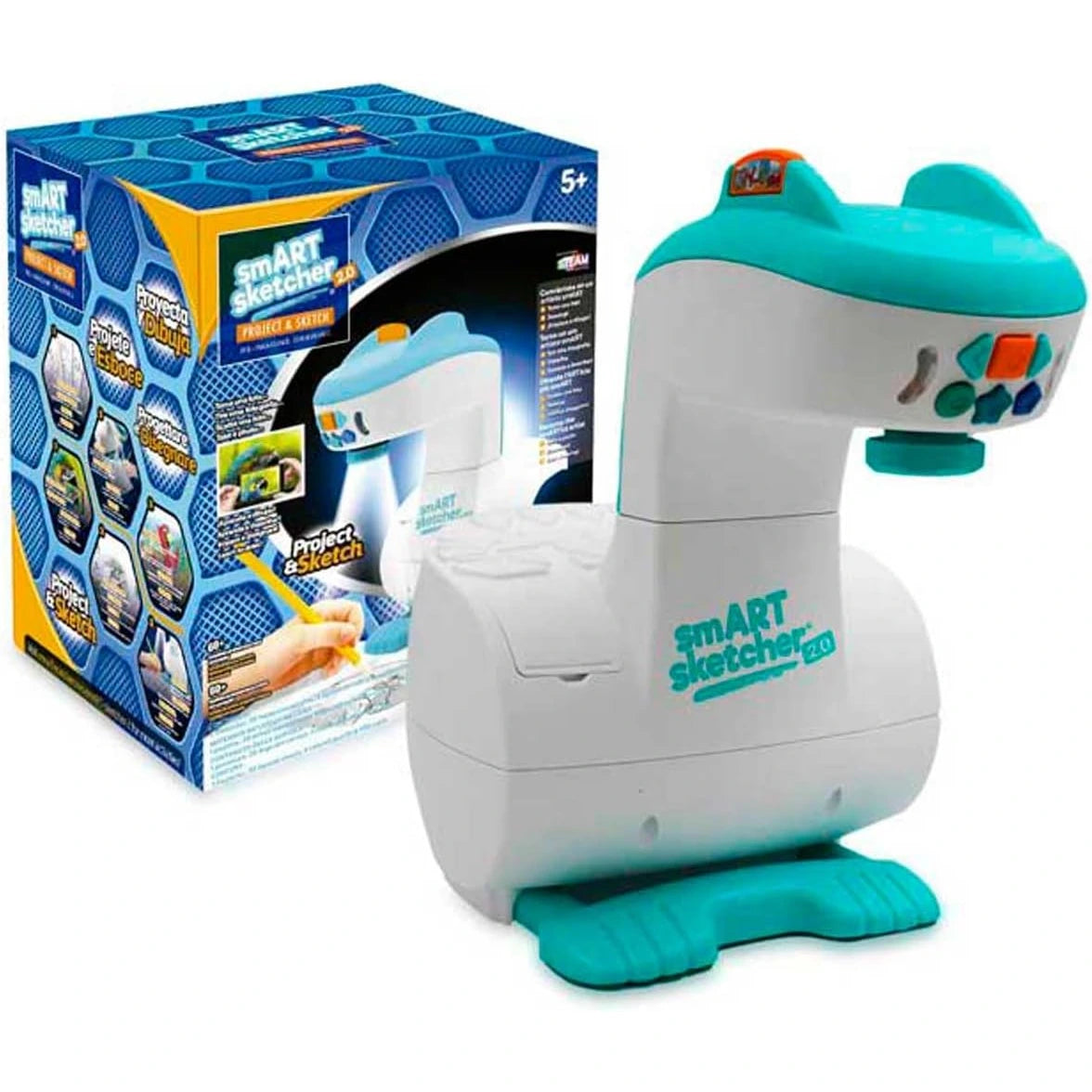 Proyector de dibujo smART Sketcher 2.0 de Famosa con lámina y rotuladores