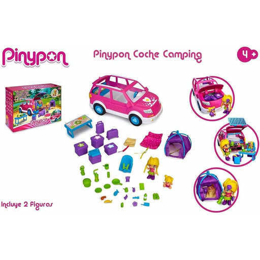 Coche de camping Pinypon de Famosa con tienda, sacos y accesorios