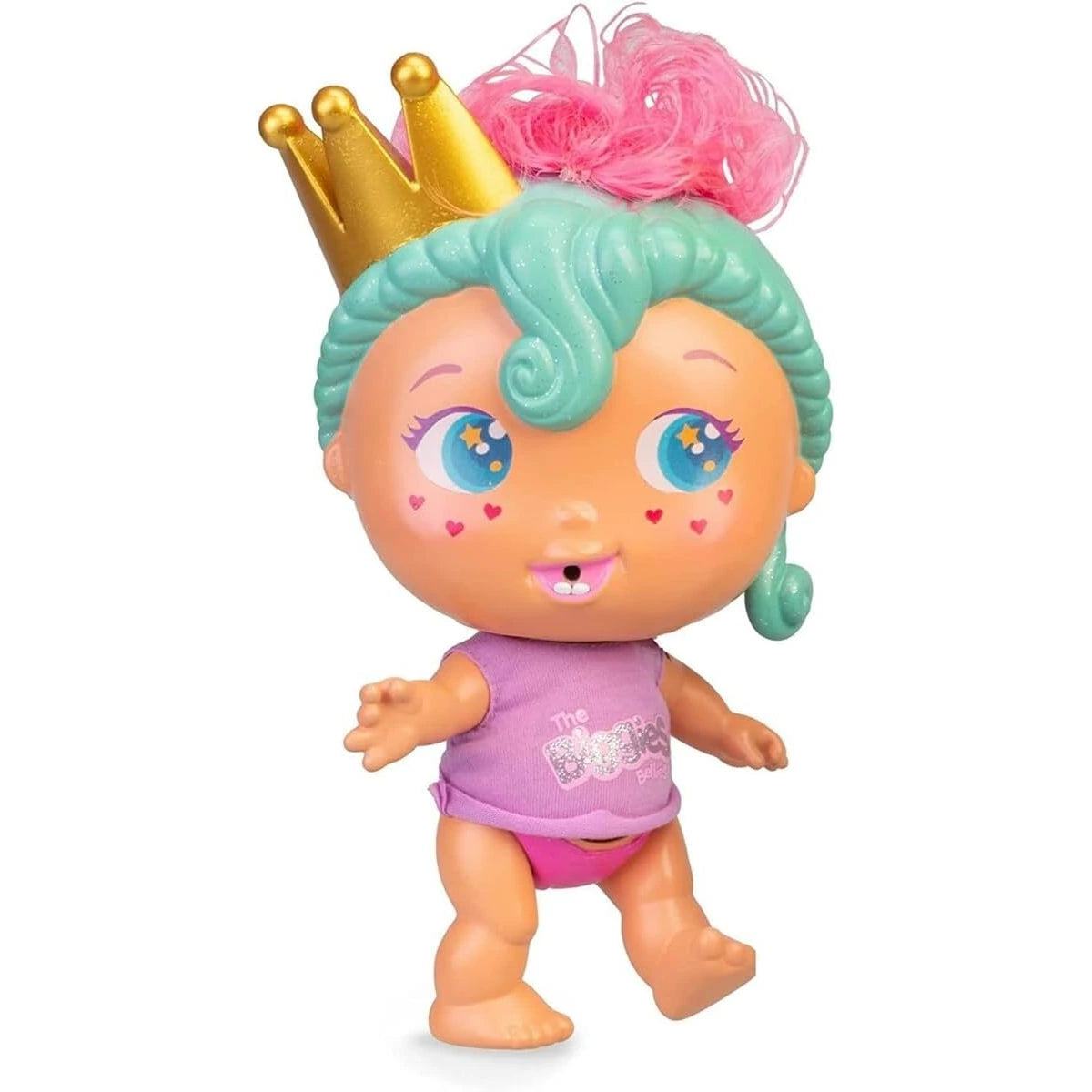 Muñeca Biggie Blinky Queen de The Bellies de Famosa con sus accesorios