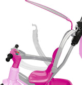 Triciclo Feber Baby Plus Music rosa de Famosa con barra de empuje
