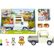 Camioneta Tradies Truck de Bluey con las figuras y los accesorios