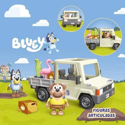 Figuras articuladas incluidas con la camioneta Tradies Truck de Bluey