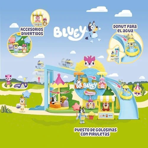 Accesorios del Bluey Theme Park, con el puesto de golosinas