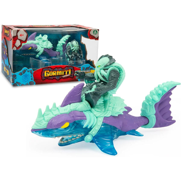 Figuras Gormiti Sea Beast Megalodox y Lord Poivrons de 7 cm de Famosa