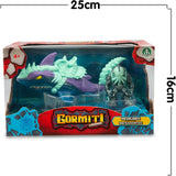 Figuras Gormiti Sea Beast Megalodox y Lord Poivrons de 7 cm de Famosa