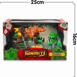 Figuras Gormiti Forest Beast Troncalion y Lord Tasarau de 7 cm de Famosa