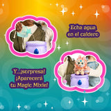 Caldero Magic Mixies Magicolor Surprise de Famosa con su peluche