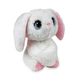Peluche interactivo Poppy Bunny de My Fuzzy Friends de Famosa, conejo blanco