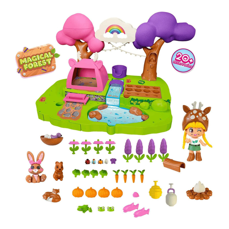 Accesorios y animalitos del Pinypon Bosque Mágico