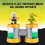 Tuberías del Treasure X conectadas entre sí con el líquido mutante
