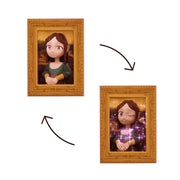 Detalle del cuadro de la Mona Lisa del playset Mini Trotties Sophie in Paris