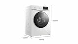 Lavadora TCL FF1214WA0ES 12 kg 1400 rpm Clase A Inverter Vapor