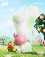 Cup Rabbits Fantastic Fruit figura de orejas lila estilo mangostán, art toy Awake Toys