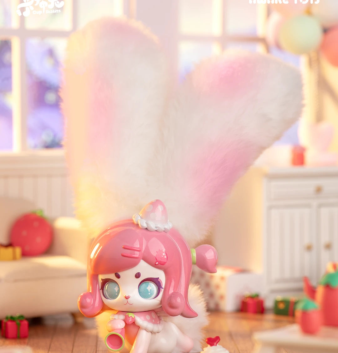 Cup Rabbits Fantastic Fruit blind box de Awake Toys — figura art toy coreano