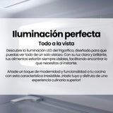 Infografía: iluminación LED interior del frigorífico Infiniton FGC-852C85WDK