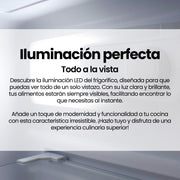 Infografía: iluminación LED interior del frigorífico Infiniton FGC-852C85WDK