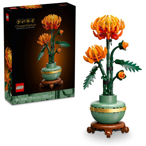 flor construida con piezas LEGO Botanical 10368
